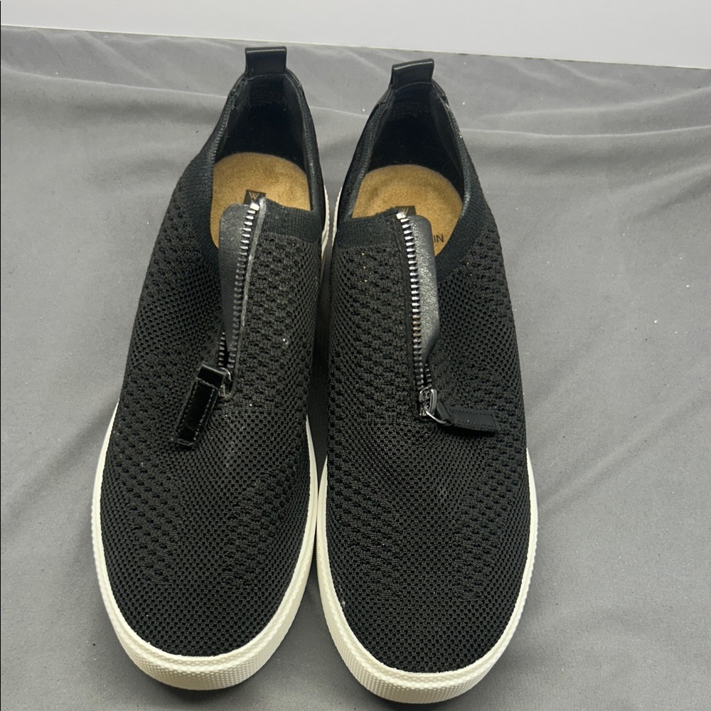 White Mountain Black Mesh Men's‎ Slip-On Deck shoes  Size 10M
